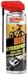 SONAX BIKE Spray para correntes com EasySpray (300 ml) limpa, protege e lubrifica correntes de bicicleta, pinhões e prato de corrente, Nº 08762000
