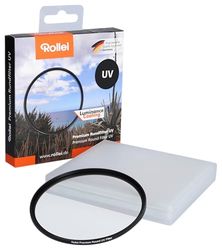 Rollei Extremium Round Filter UV 49 mm - Filtro UV e filtro protettivo con anello in Titanio in vetro Gorilla con rivestimento speciale - Dimensioni: 40.5 mm