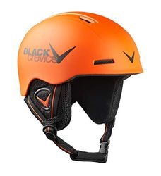 BLACK CREVICE Casque de Ski pour Enfants Stubai I Casque au Design Sportif en différentes Couleurs I Casque de Ski Anti-Chocs pour Filles & garçons I Casque de (48-52, Orange/Noir)