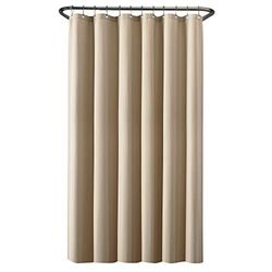 Zenna Home Cortina de Ducha o Forro de Tela Impermeable, 70 Pulgadas x 72 Pulgadas, Beige