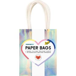 folia 21279/10-Bolsas S, 10 Bolsas de Papel Kraft de 110 g/m Iridiscente, Aprox, Hacer Manualidades, Decorar y Regalar, Color Iridescent, 12 x 15 x 5,5 cm (MAX Bringmann 21279/10)