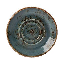 Steelite Craft Double Well Saucer Blue 5.75" / 14.5cm, Single