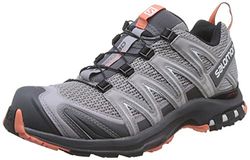 Salomon XA Pro 3D Zapatillas de Trail Running para Mujer, Estabilidad, Agarre, Protección duradera, Alloy, 45 1/3