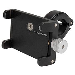 M-Wave Support de Smartphone Bike Mount AL pour Adulte, Noir, 60-95 mm