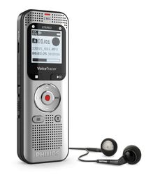 PHILIPS Grabadora de Audio VoiceTracer DVT2015, MP3 estéreo, 8 GB de Memoria Interna, con Software de Voz a Texto en la Nube