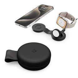 Twelve South Butterfly SE 2-in-1 Qi2 reisoplader voor iPhone, Airpods en Apple Watch, zwart