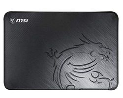 MSI AGILITY GD21 - Tappetino per mouse da gaming, superficie tessile a basso attrito, bordi cuciti morbidi, base antiscivolo, 320 x 220 x 3 mm