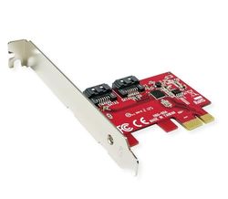 ROLINE PCIe x1 SATA III 6Gbps AHCI 2Port Low Profile Host Adapter