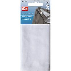 Prym Security Pocket, White, 17 x 14 cm, rohweiß, 1 Stück