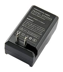 Amsahr Grade A de células de bateria e carregador digital com tecnologia Smart, entrada: AC 100 – 240 V, 50/60 Hz/Saída: DC 4,2 – 8,4 V, 600 mA para Sony NP-FM50 cinzento