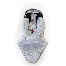 DOMIVA Douillette Sécurité pour Siege Auto Groupe 0/0+/1 Outdoor Intérieur Imprime Etoiles Gris 2400040