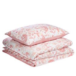 Amazon Basics Parure avec housse de couette en microfibre de qualité supérieure Rose aquarelle 135 x 200 cm / 50 x 80 cm