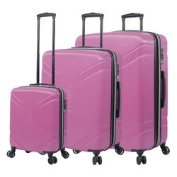 Totto Yakana Ensemble de valises Violet Trois Tailles de valises Roues 360 Sécurité TSA Doublure Polyester, Violet