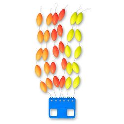 Zebco Premium Floater Accessoires de pêche Orange/Rouge/Jaune, L