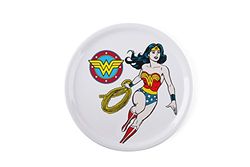 Excelsa Wonder Woman Prato de pizza, porcelana, branco, diâmetro: 31 cm