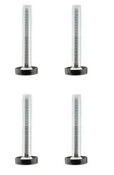 cyclingcolors 4 x thumb screws, M10 x 80 mm, adjustment screw, furniture feet, adjusting screw, adjustment feet, plastic steel screw, furniture
