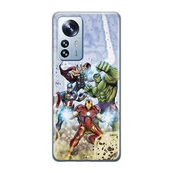 ERT GROUP mobiltelefonfodral för Xiaomi 12 / 12X originalt och officiellt licensierat Marvel mönster Avengers 003 optimalt anpassad till formen på mobiltelefonen, fodral tillverkad av TPU-plast