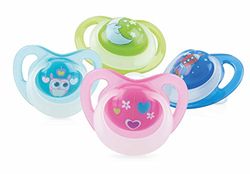 Nuby ID5818SOSM - Chupeta ortodôntica que brilha no escuro