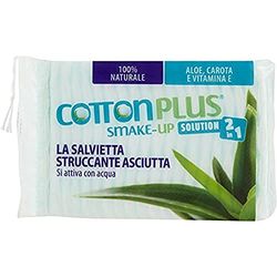 Cotton Plus Faldine leite com escova de limpeza 2 em 1 de maquilhagem maxi-pack de 50)