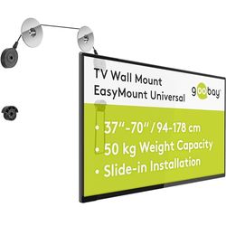 Goobay EasyMount L Suporte de parede para televisores de até 55", prateado