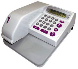 CECONCEPT Protecteur de chèques TI1001 Violet Calculatrice financière