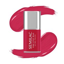 Semilac One Step 3-in-1 uv-nagellak S680 magenta, 7 ml