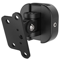 Hama soporte de pared universal para altavoces, totalmente móvil (inclinable / giratorio / giratorio 360 °, soporte de altavoz para ir80mbt, samsung wam-550, denon heos 1, panasonic all3), negro.