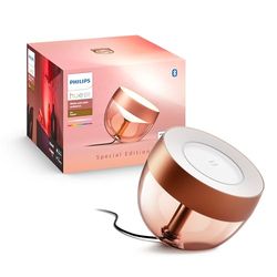 Philips Hue Lampada Smart da Tavolo Iris, Luce Bianca e Colorata, Bluetooth, 8.2W, Rame