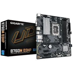GIGABYTE B760M D3HP moederbord - Intel Core processors 14e generatie, VRM 4+1+1 fasen, tot 5600 MHz DDR5, 2 x PCIe 4.0 M.2, GbE LAN, USB 3.2 Gen 1