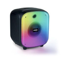 Mooov 477370 - Altoparlante Bluetooth potente 200 W musicali, TWS, portatile, 6 effetti LED, prese USB, microSD, ingresso per Micro