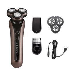 Remington X9 Limitless Men's Electric Shaver (Cordless, Wet & Dry, Rotary, 360° PivotBall, Flexible Shaving Heads, Detail Trimmer, Turbo Mode, USB, 60-Minute Usage, 90-Minute Charge with LED) XR1790