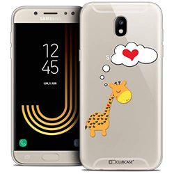 Caseink fodral för Samsung Galaxy J5 2017 J530 (5.2) fodral [kristallgel HD mönster kollektion kärlek alla hjärtans dag design giraff kärlek - mjuk - ultratunn - tryckt i Frankrike]