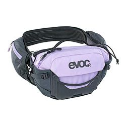 evoc HIP PACK PRO 3 höftväska för cykelturer och spår (3L kapacitet, AIRFLOW CONTACT SYSTEM, AIRO FLEX höftbälte, VENTI FLAP-system, flaskförvaring), flerfärgad en storlek