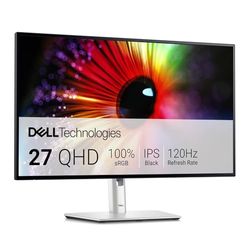 Dell U2724D UltraSharp 27" QHD (2560x1440) Monitor, 120Hz, IPS Black, 5ms, 98% DCI-P3, 2x USB-C, 2x DisplayPort, HDMI, 3x USB, 3 Anni di Garanzia, Argento