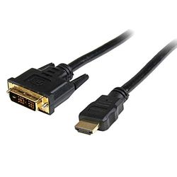 StarTech.com 1 m HDMI till DVI-D adapterkabel - M/M - HDMI till DVI-D videomonitor kabel - hög hastighet HDMI-kabel (HDDVIMM1M)