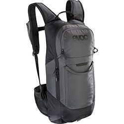 EVOC FR LITE RACE 10 protector rugzak ideaal voor enduro wedstrijden, rugzak (fietsrugzak met LITESHIELD BACK rugprotector, LITESHIELD SYSTEM AIR, gereedschapsvak, maat: M/L), Carbon Grey/Black