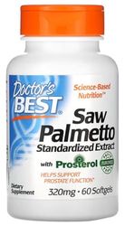 Doctor's Best - Extracto Estandarizado de Saw Palmetto con Prosterol | 320 mg - 60 cápsulas blandas