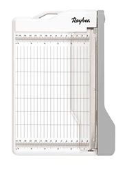 Rayher 29209000 Hefboom-snijmachine A5, 28 x 19,5 cm, snijlengte ca. 21,6 cm, papiersnijmachine, wit