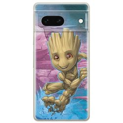 ERT GROUP mobile phone case for Google PIXEL 7 original and officially Licensed Marvel pattern Groot 001 optimally adapted to the shape of the mobile phone, case made of TPU