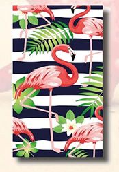 Miracle Home. Microfiber Beach Towel Flamencos Marineros, 100% Polyester, 75 X 145 Cm. 11838