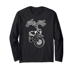 Hey, Hey Motorcycle: mini bike moto Monkey funny Maglia a Manica