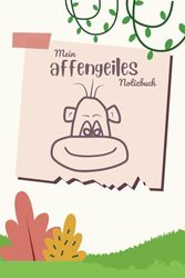 Mein Affengeiles Monkey Notizbuch A5 liniert I 160 Seiten mit Monkey-Logo I Tagebuch, Journal, Ideenbuch, Schreibheft I Geschenkidee