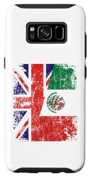 Coque pour Galaxy S8 Demi drapeaux britanniques mexicains | Mexique UK vieilli vintage