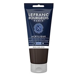 Lefranc Bourgeois Feine Acrylfarbe acrílico, Pardo Van Dyck, tubo 80 ml