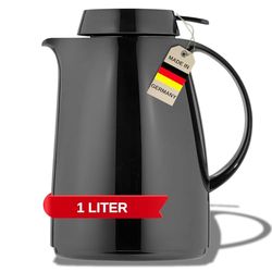 Helios Servitherm Vacuum Jug Black 1 Litre