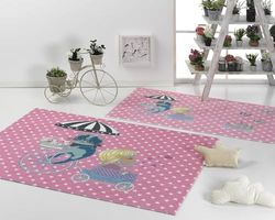 MANTAS MORA Matta, Polyester, Rosa, 80x140cm