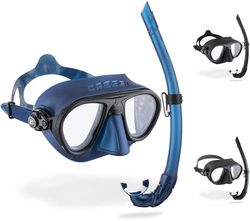Cressi Calibro + Snorkel clássico, unissexo para adulto, azul Nery