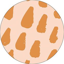 Bonateks, Round Digital Printed Mouse Pad, Non-Slip Base, for Office and Home, Diameter:22cm