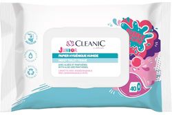 Cleanic Junior Nawilżany Papier Toaletowy, 40 sztuk