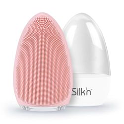 Silk'n Bright - Cepillo facial eléctrico - Limpieza y masaje - Silicona - Rosa